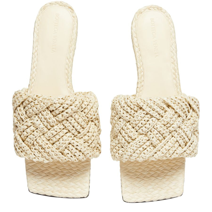 Lido flat sandals in raffia - 4