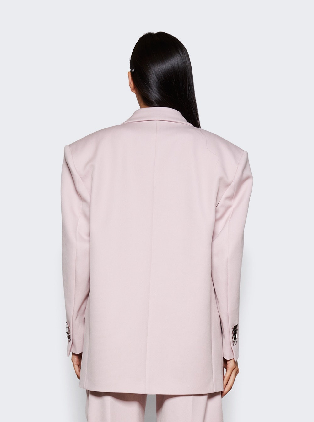 Oversized Tailored Jacket Pale Pink - 5