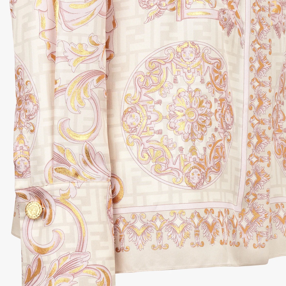 Fendace multicolor silk shirt - 3