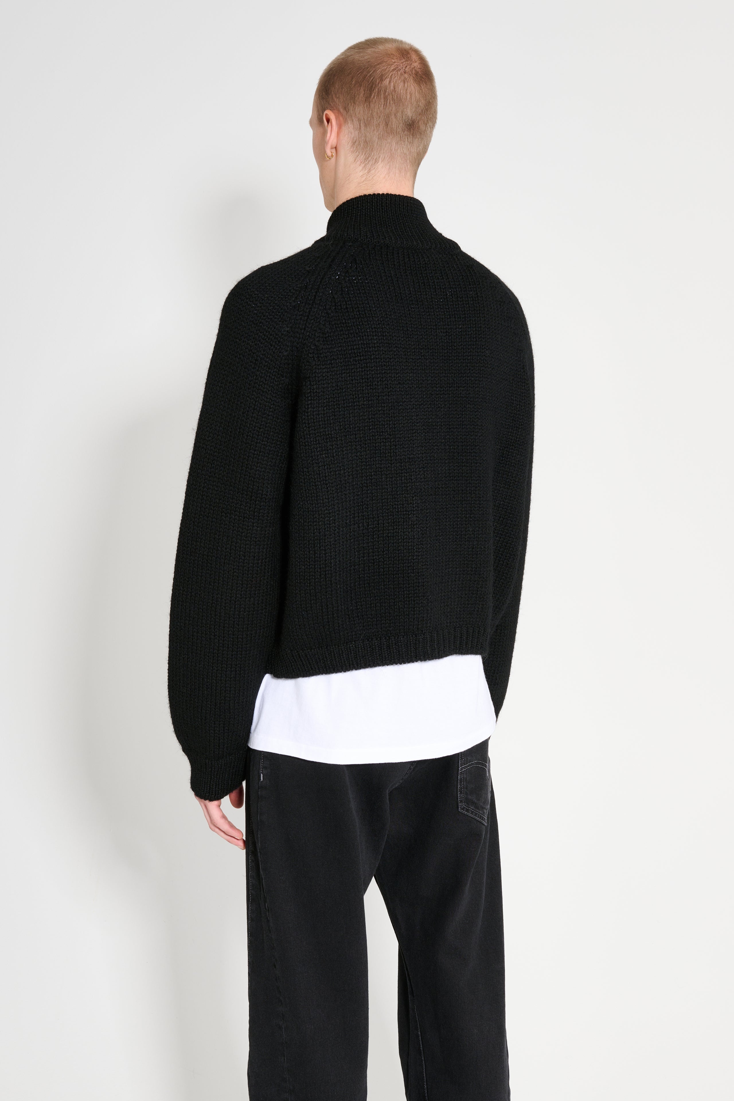 トップス Our legacy ultra zip funnel Our Legacy - Ultra Zip Funnel Jet Black Isels Wool