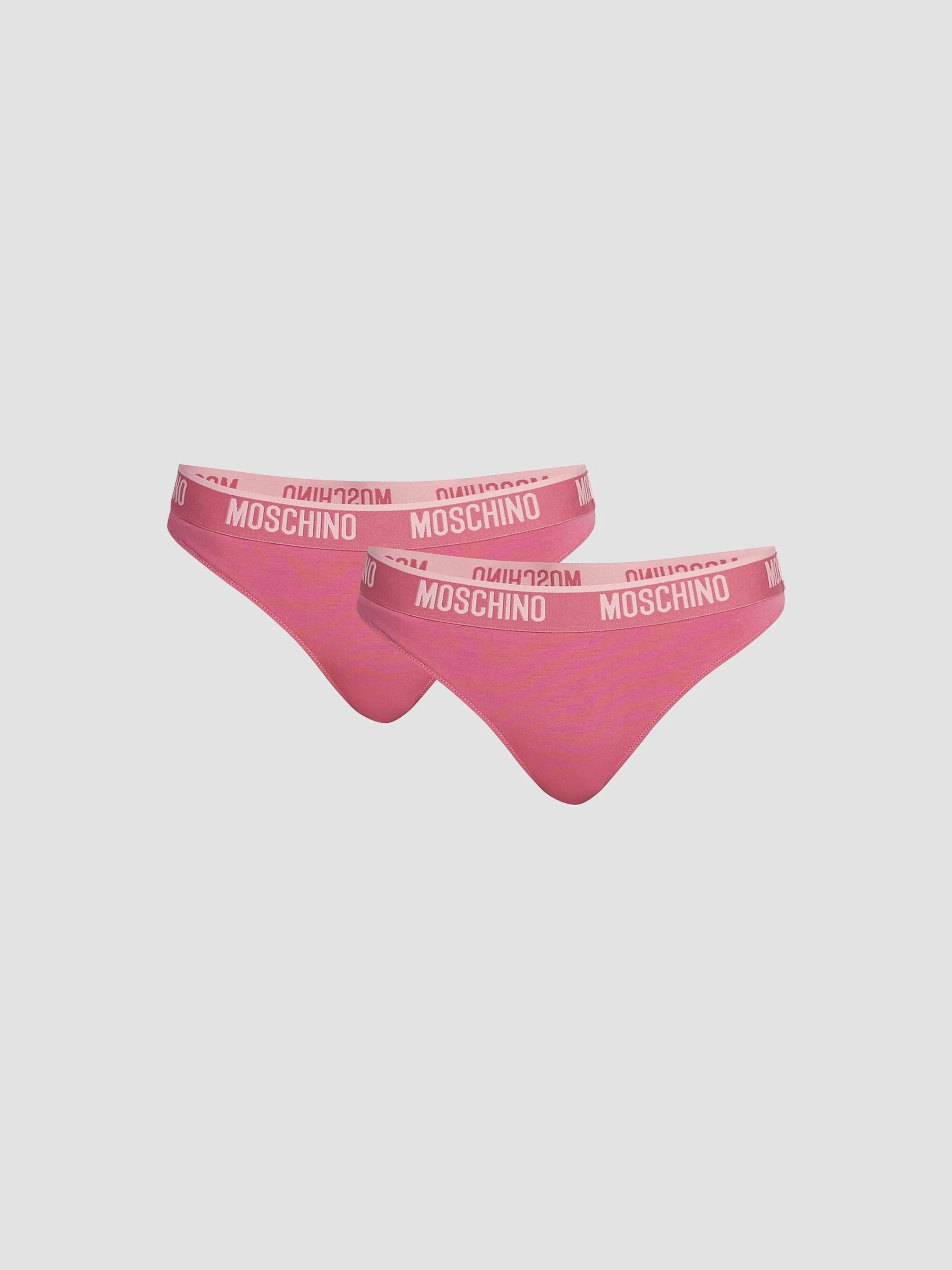 Women's 2-Pack Logo-Waistband Thong - Pink - 1