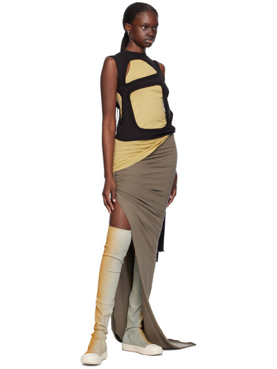 Rick Owens DRKSHDW Gray Floor Length Maxi Skirt outlook