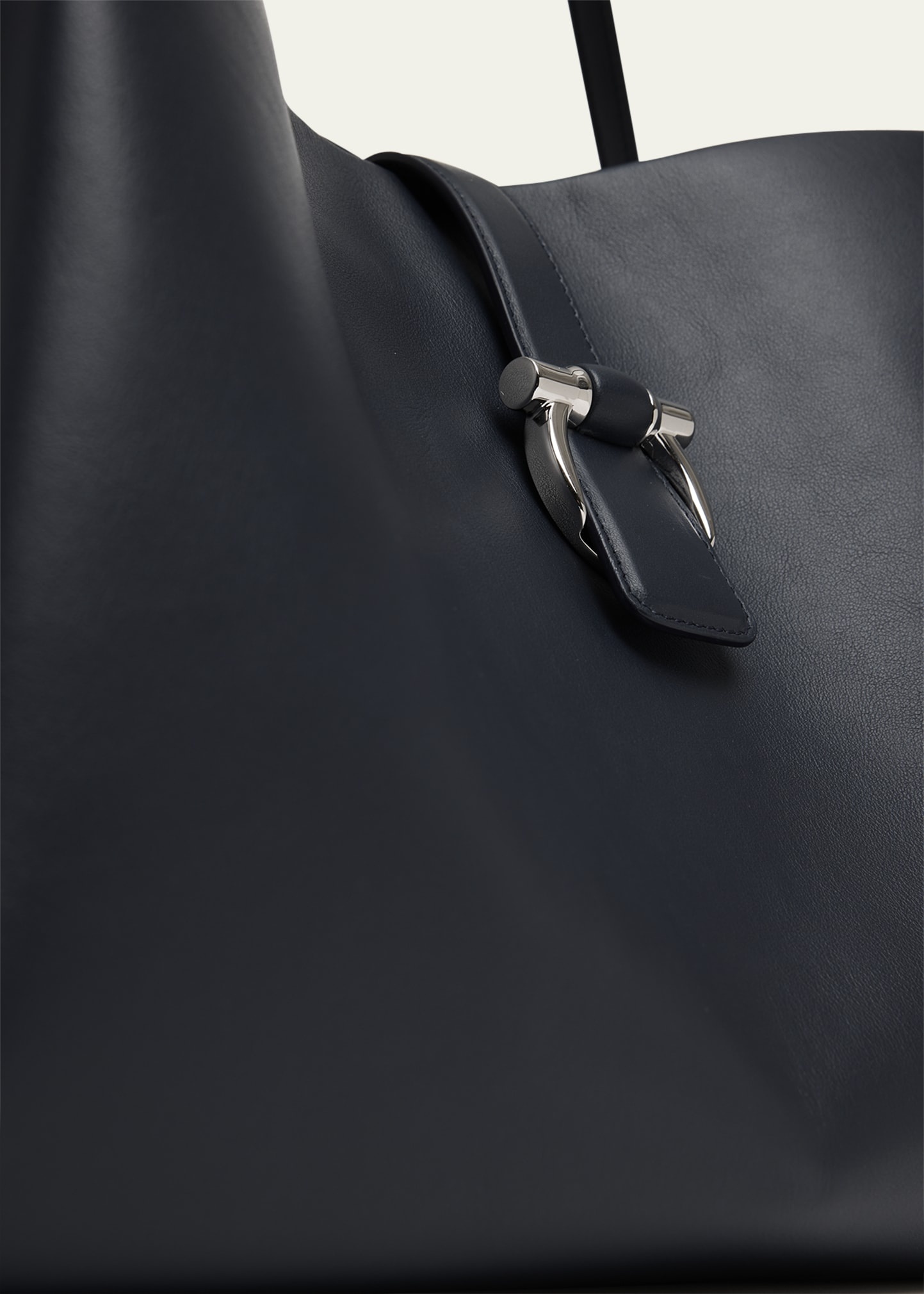 Origami Leather Hobo Tote Bag - 4