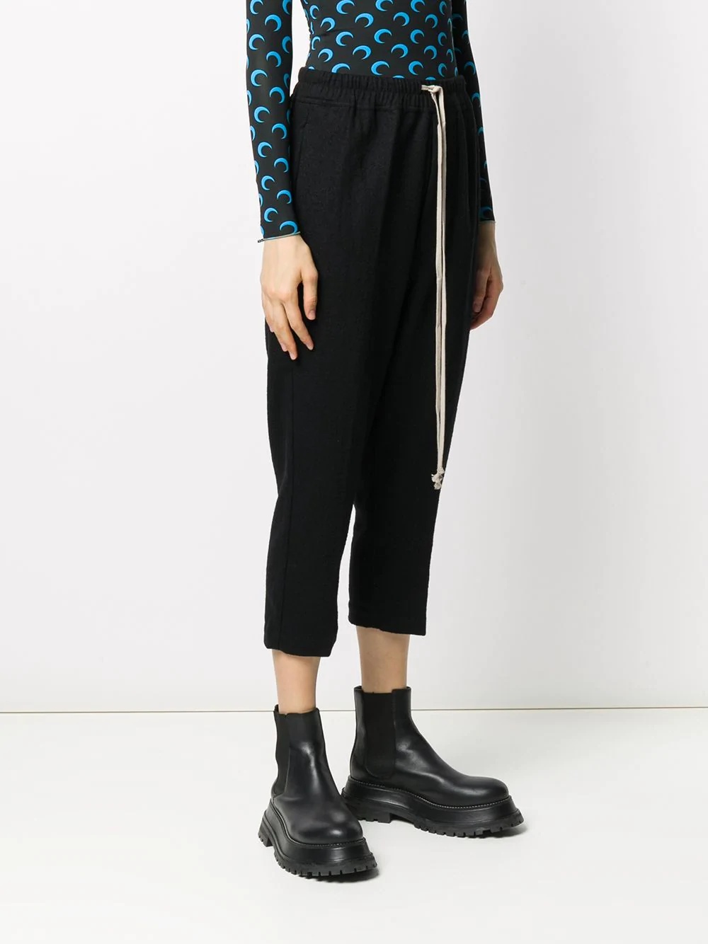 Drawstring Cropped Astaires trousers - 3