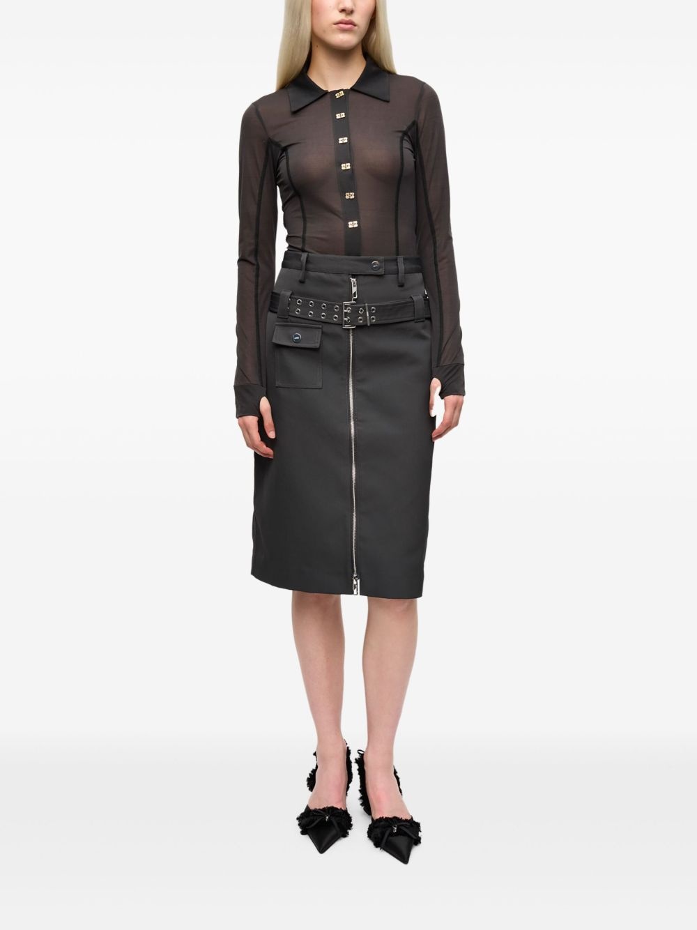 belted skirt - 2