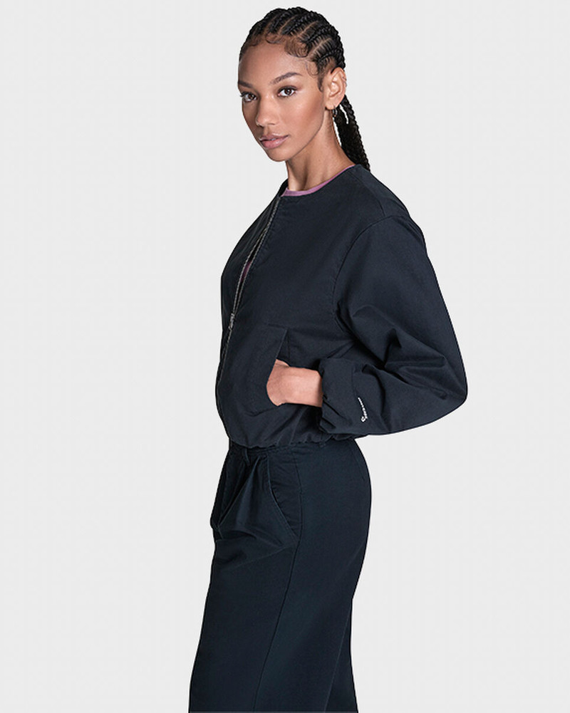 Bubble Sleeve Bomber Jacket 3