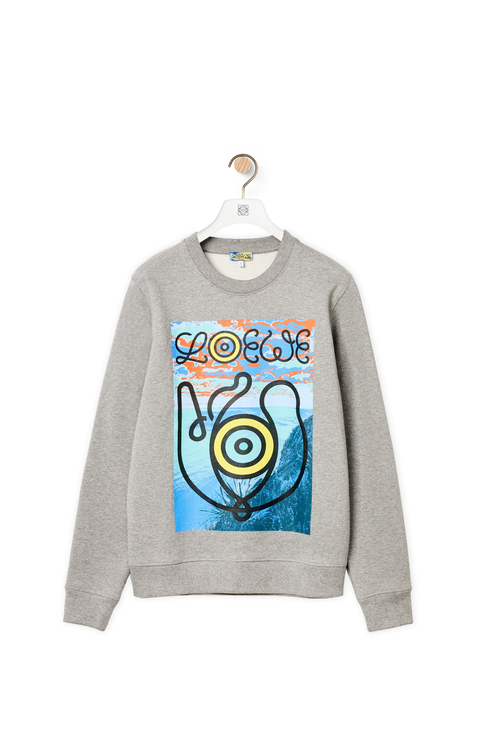 Print sweatshirt in cotton - 1