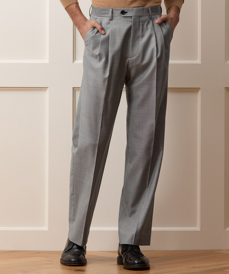 TODD SNYDER Italian Wool Houndstooth Wythe Trouser outlook