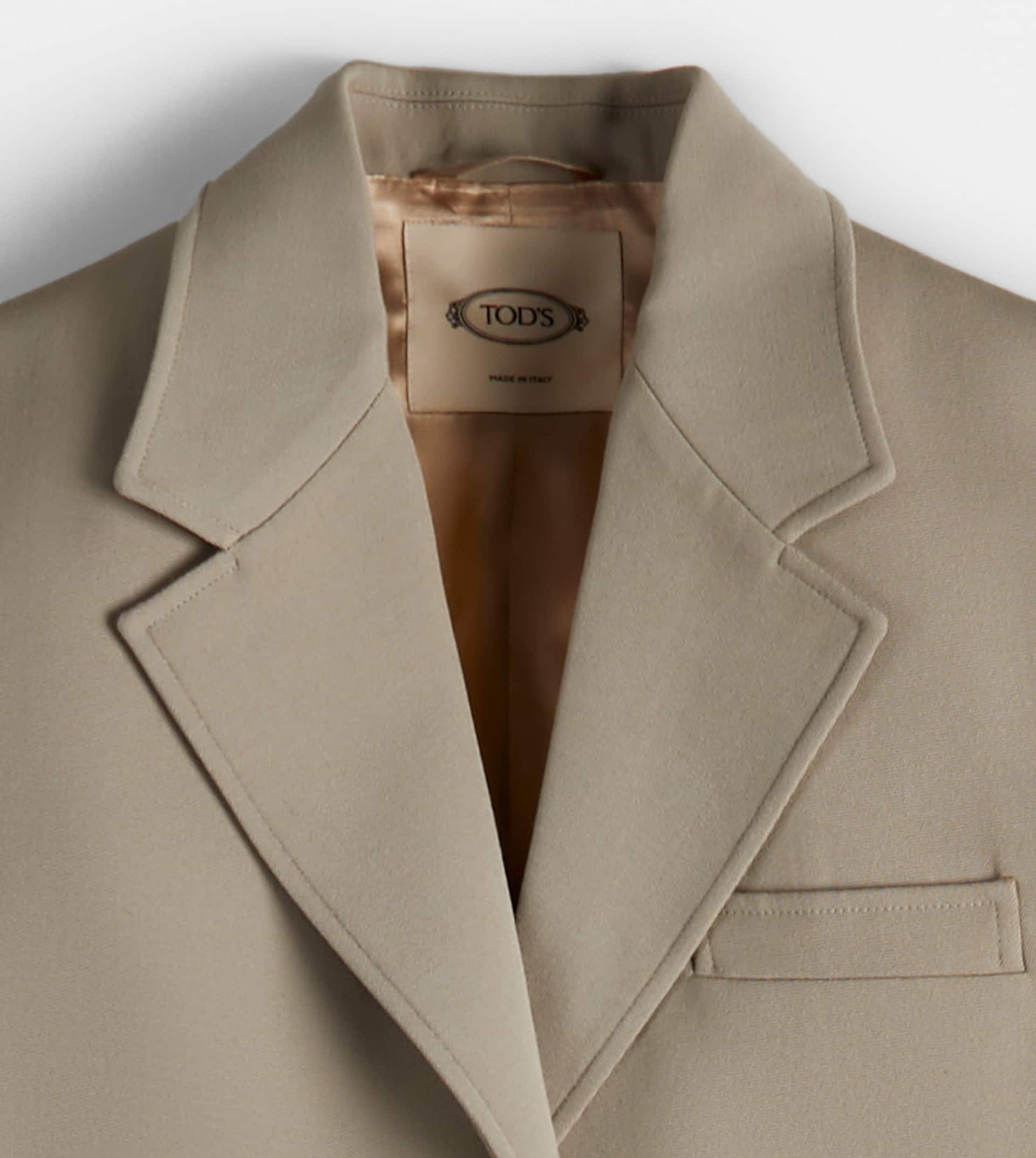 COAT IN WOOL - BEIGE - 2