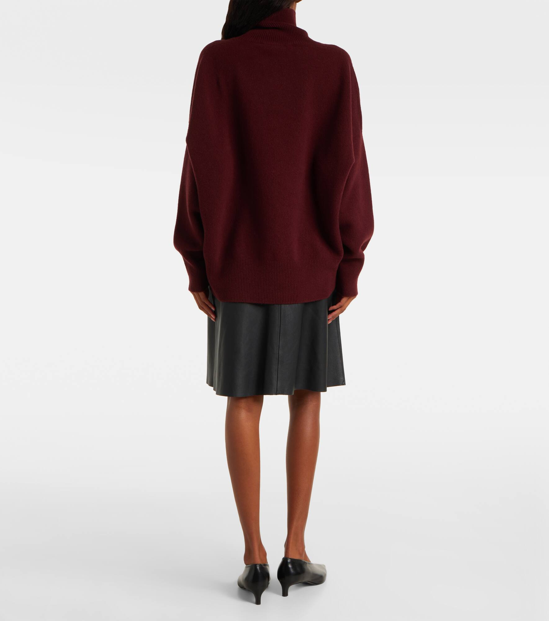 Turtleneck wool-blend sweater - 3