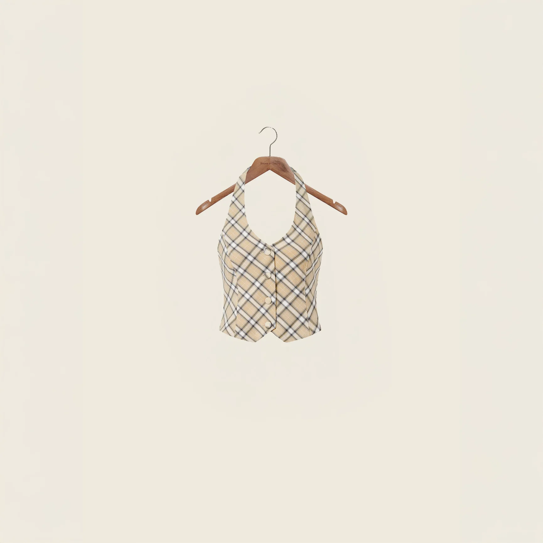 SLOANE CHECK WAISTCOAT - 1
