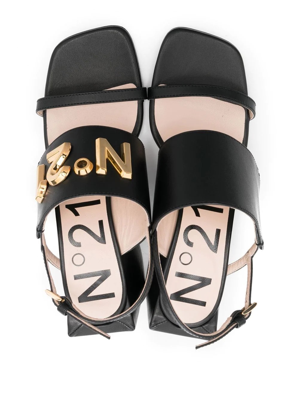 wide-strap 75mm sandals - 4