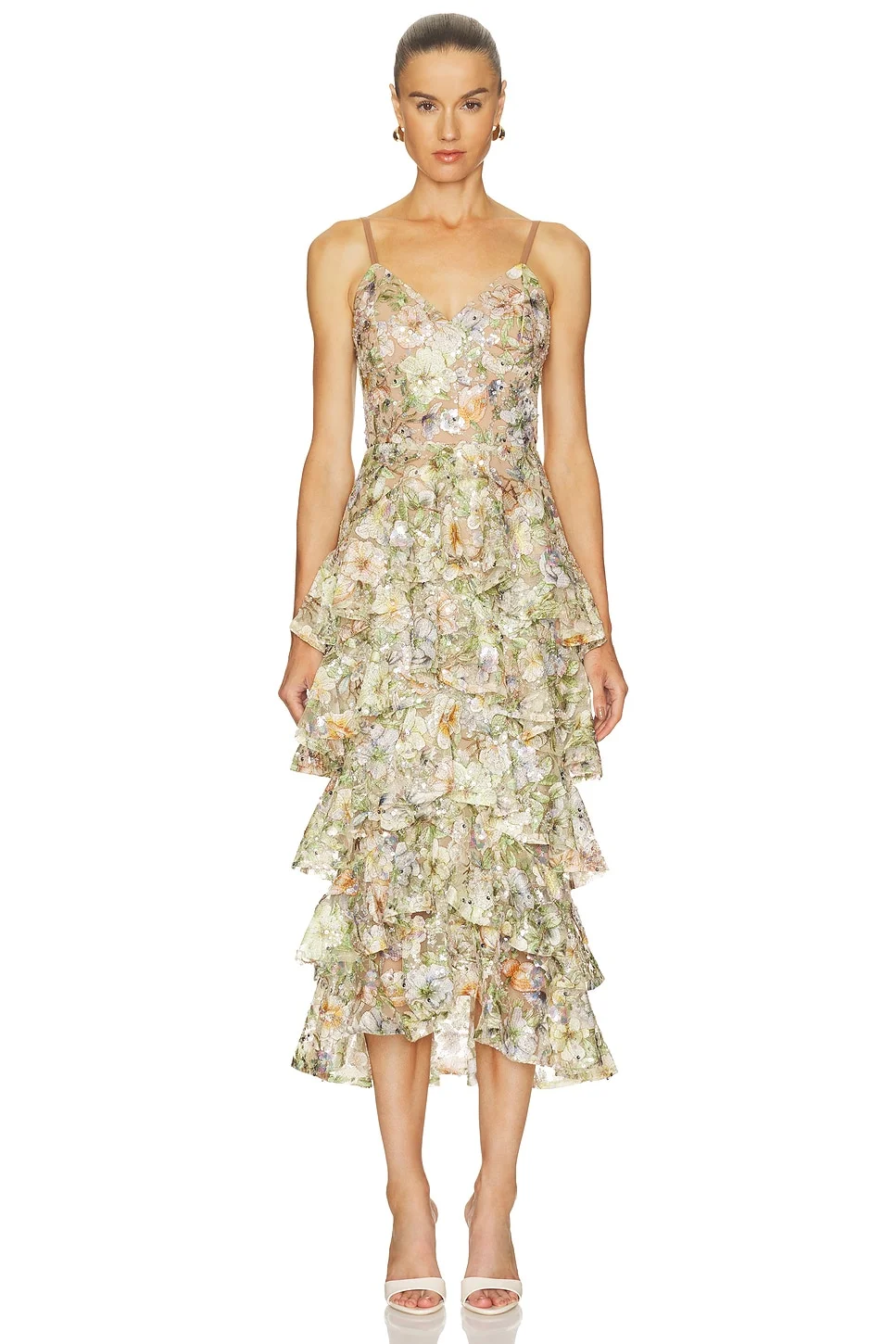 Saffron Floral Dress - 1