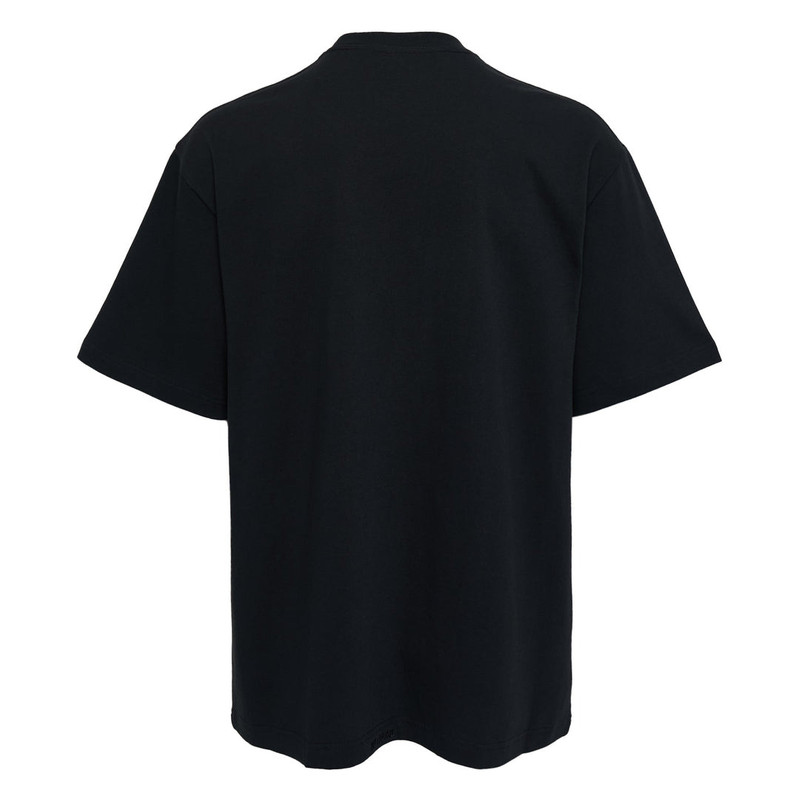 We11done Black Ribbon Multi-Logo T-Shirt outlook