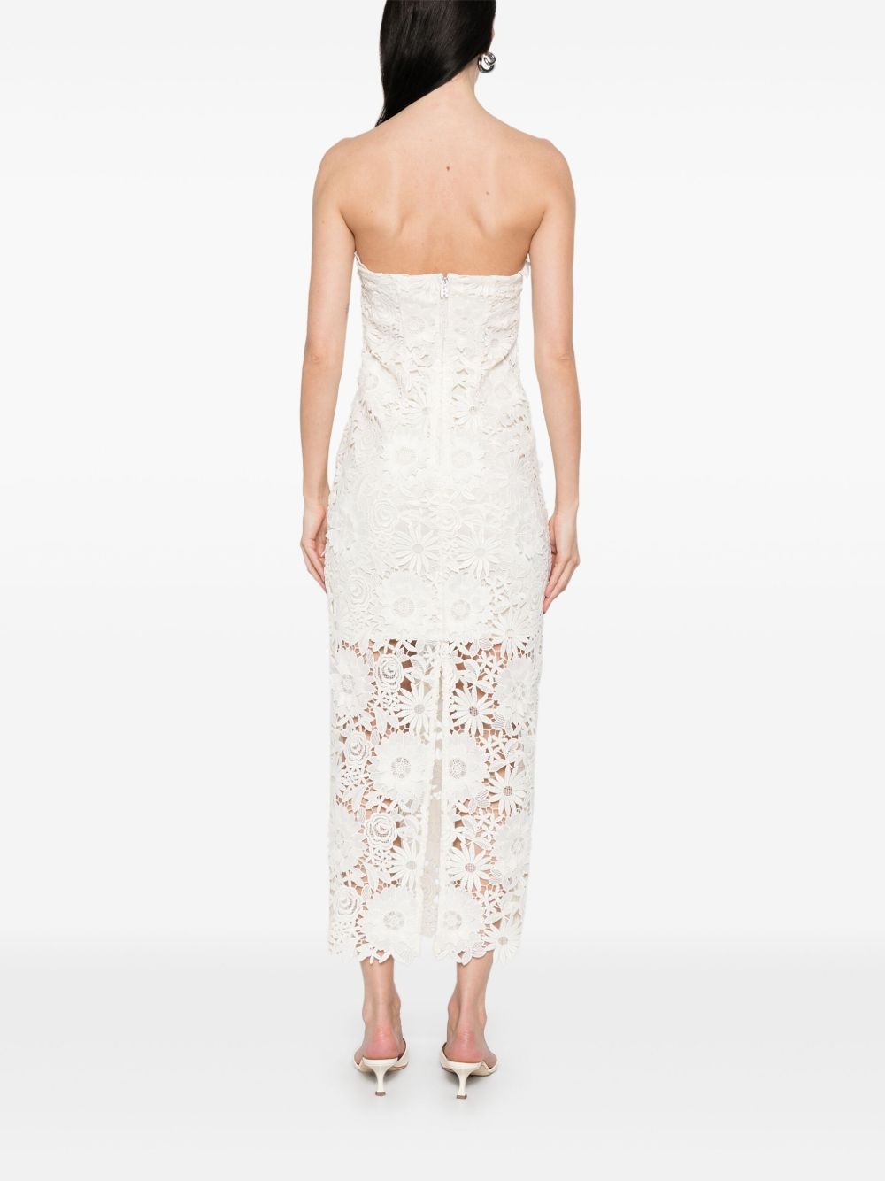 3D lace midi dress - 4