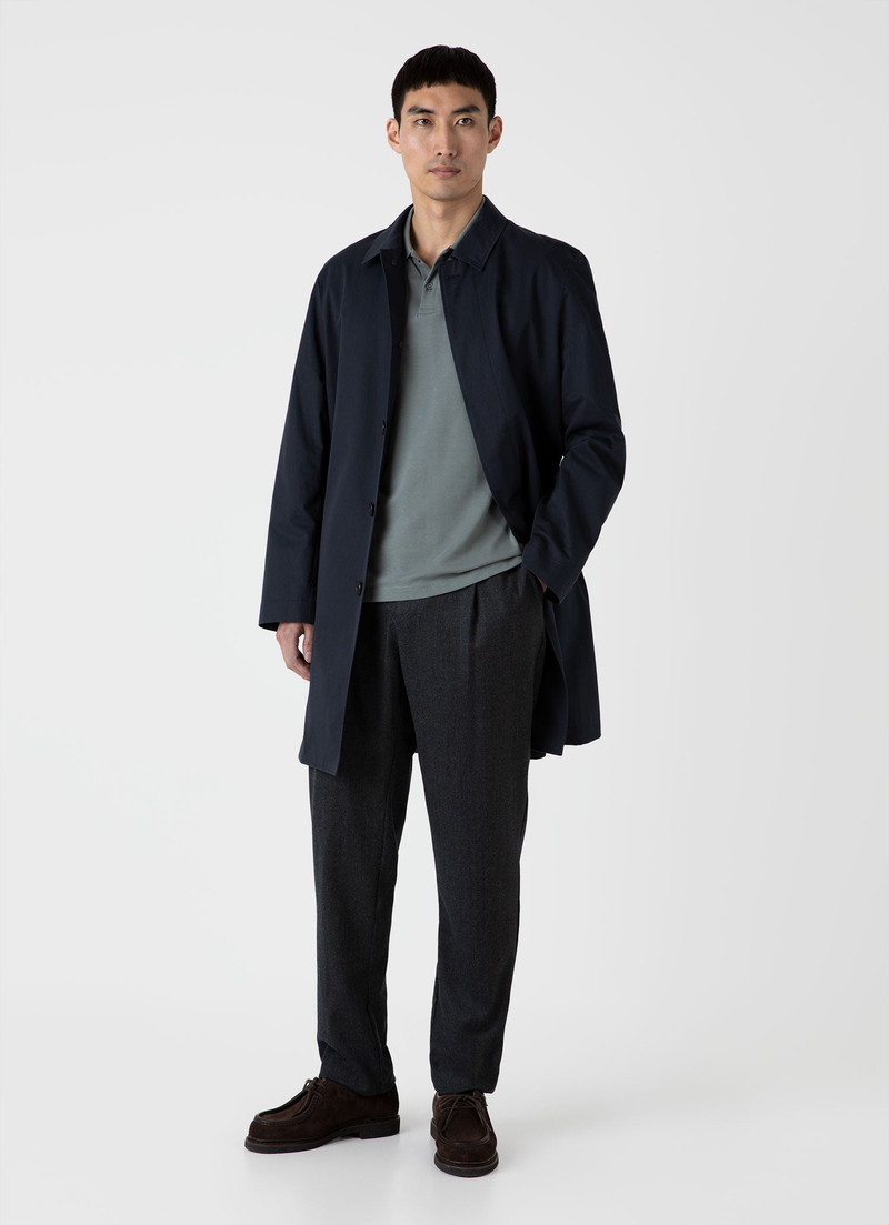 Sunspel Long Sleeve Piqué Polo Shirt outlook