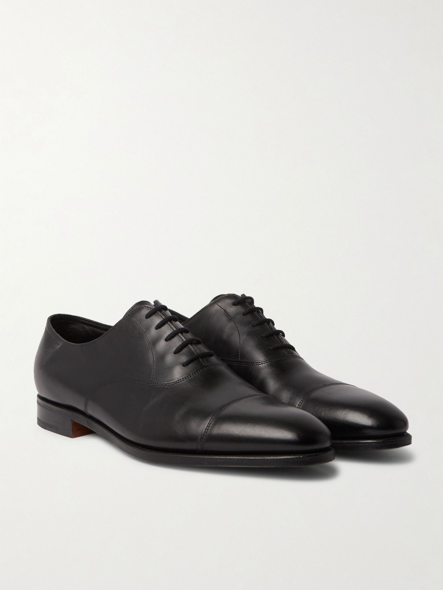 City II Leather Oxford Shoes Black - 3