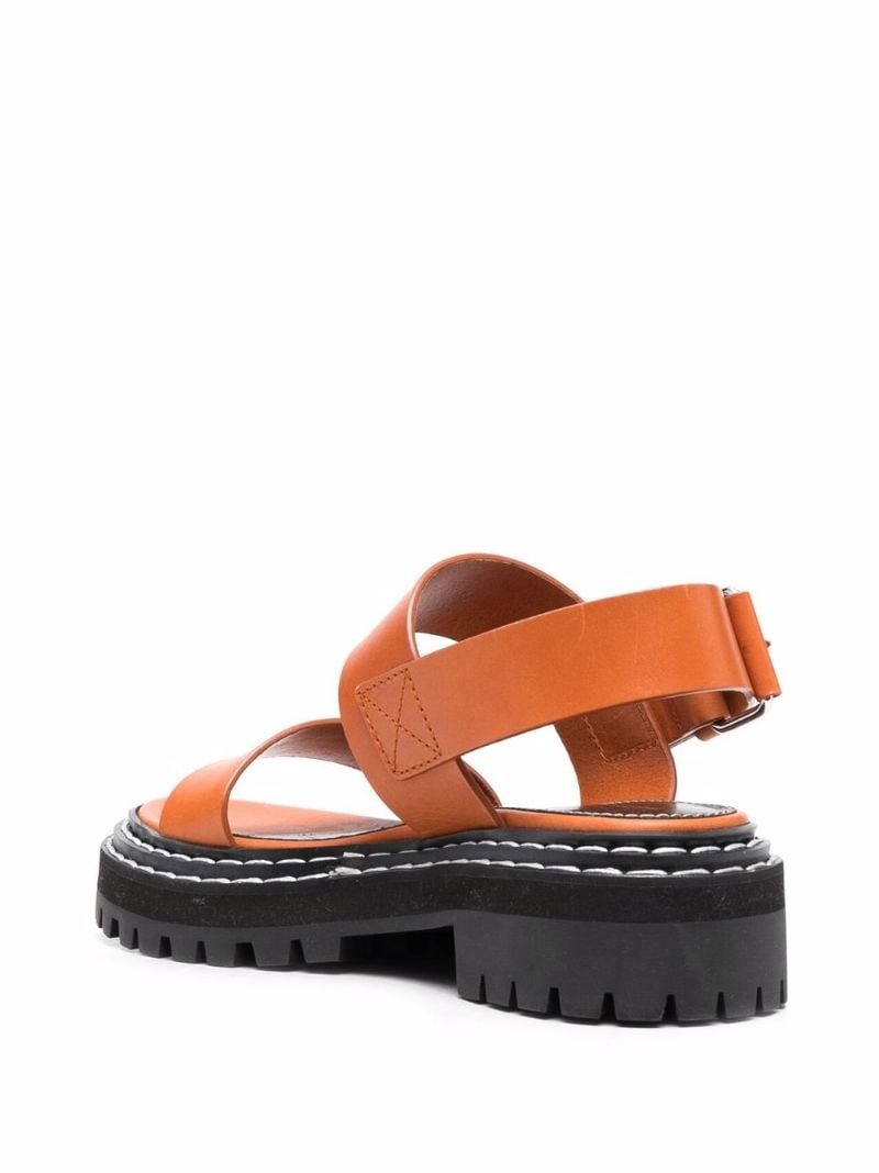 lug-sole leather sandals - 3