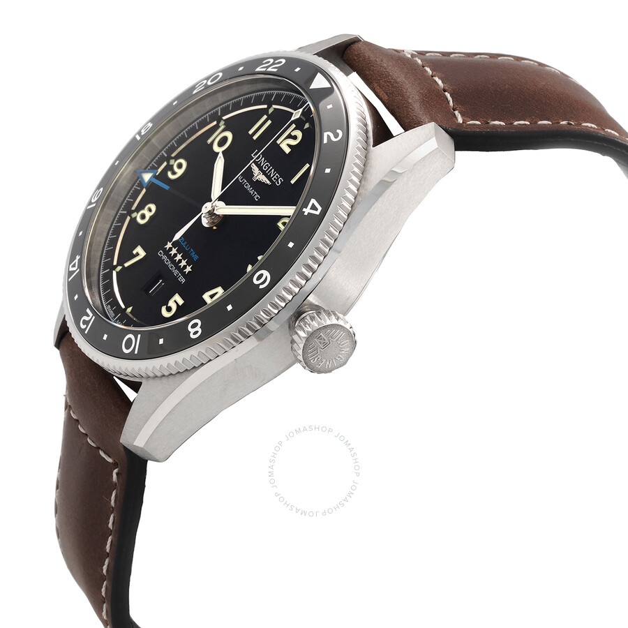 Longines Spirit Zulu Time Automatic Black Dial Men's Watch L3.812.4.53.2 - 2