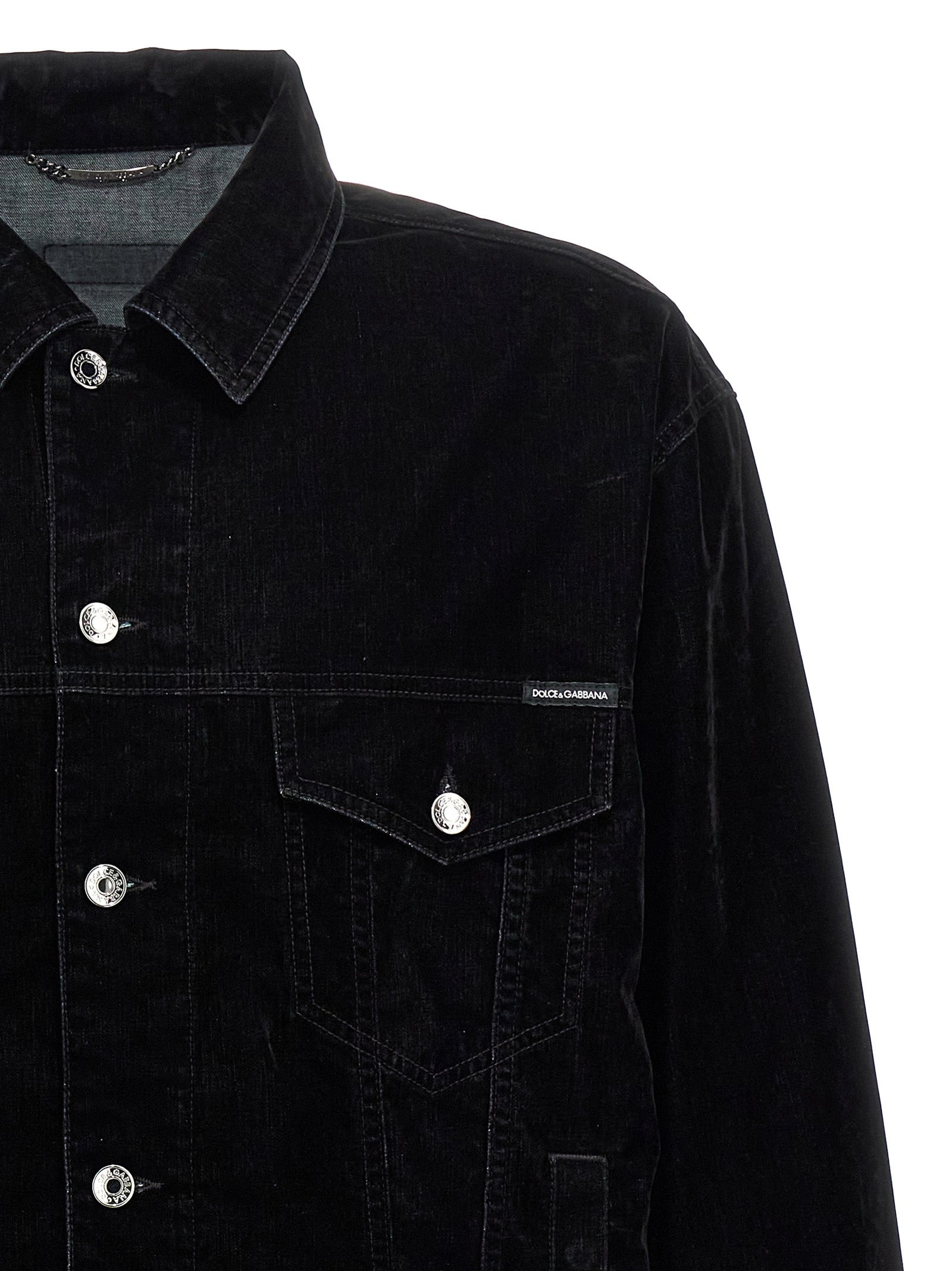 Dolce & Gabbana Men Velvet Shirt Jacket - 3