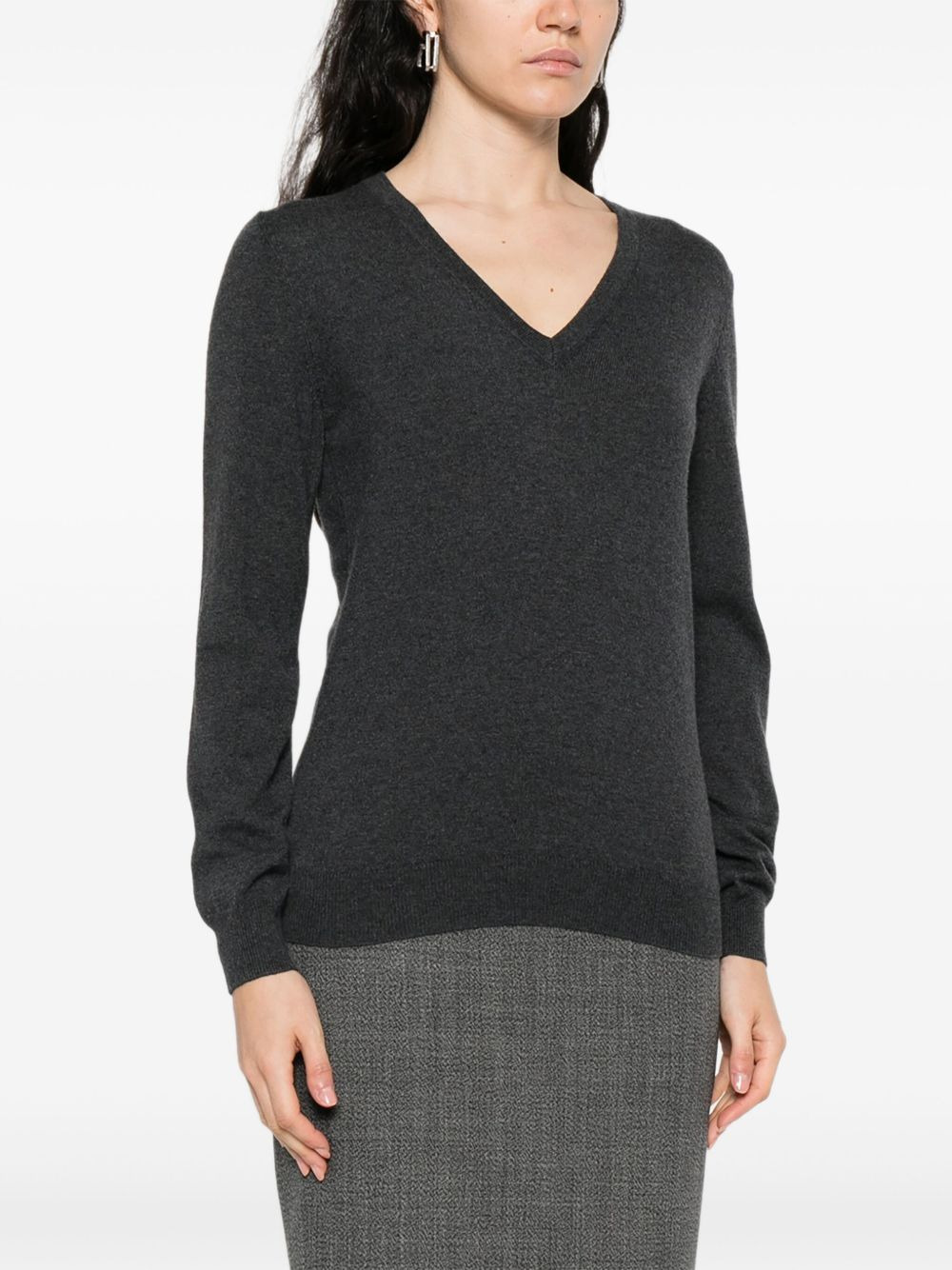 cashmere fine-knit jumper - 3