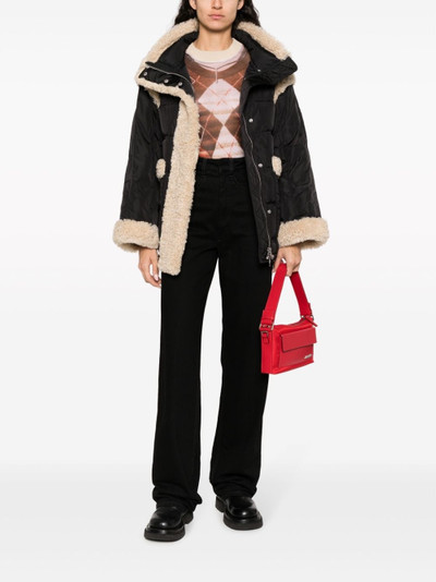 STAND STUDIO Dorothy faux-fur trim down puffer jacket outlook