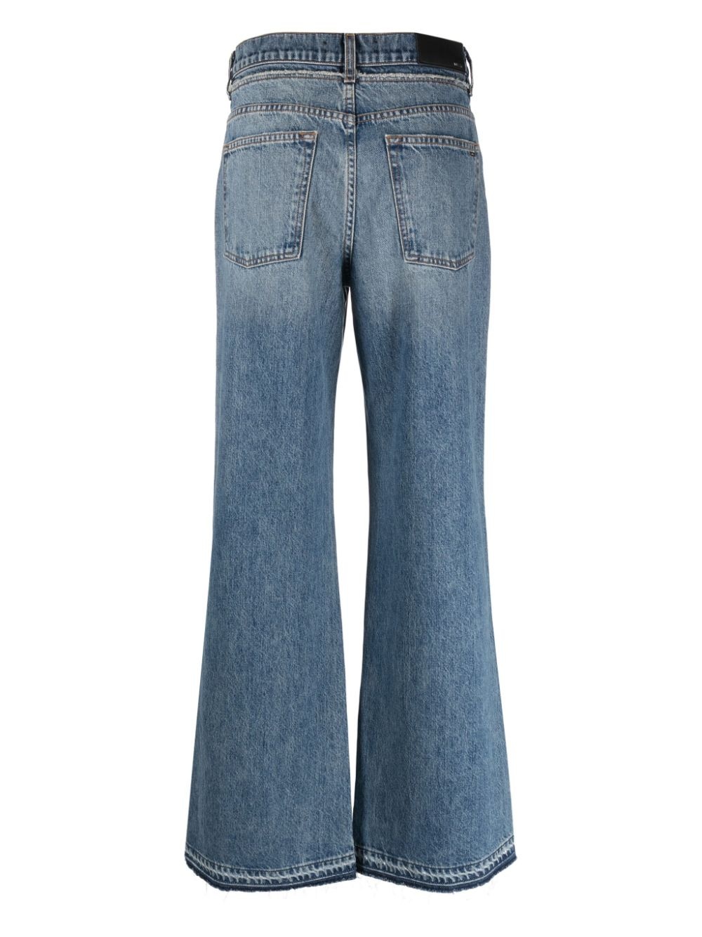 wide-leg cotton jeans - 2