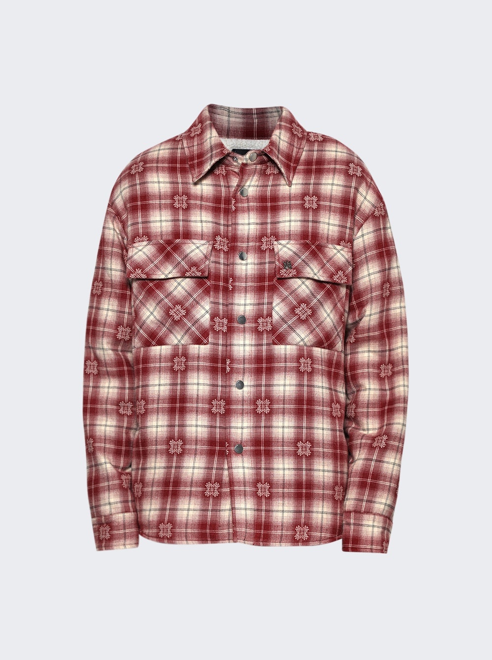 Tシャツ・カットソー AMIRI SS25 PADDED OVERSHIRT (AMSTOS1024 DEEP) AMIRI Padded Overshirt Deep Red | thewebster | REVERSIBLE
