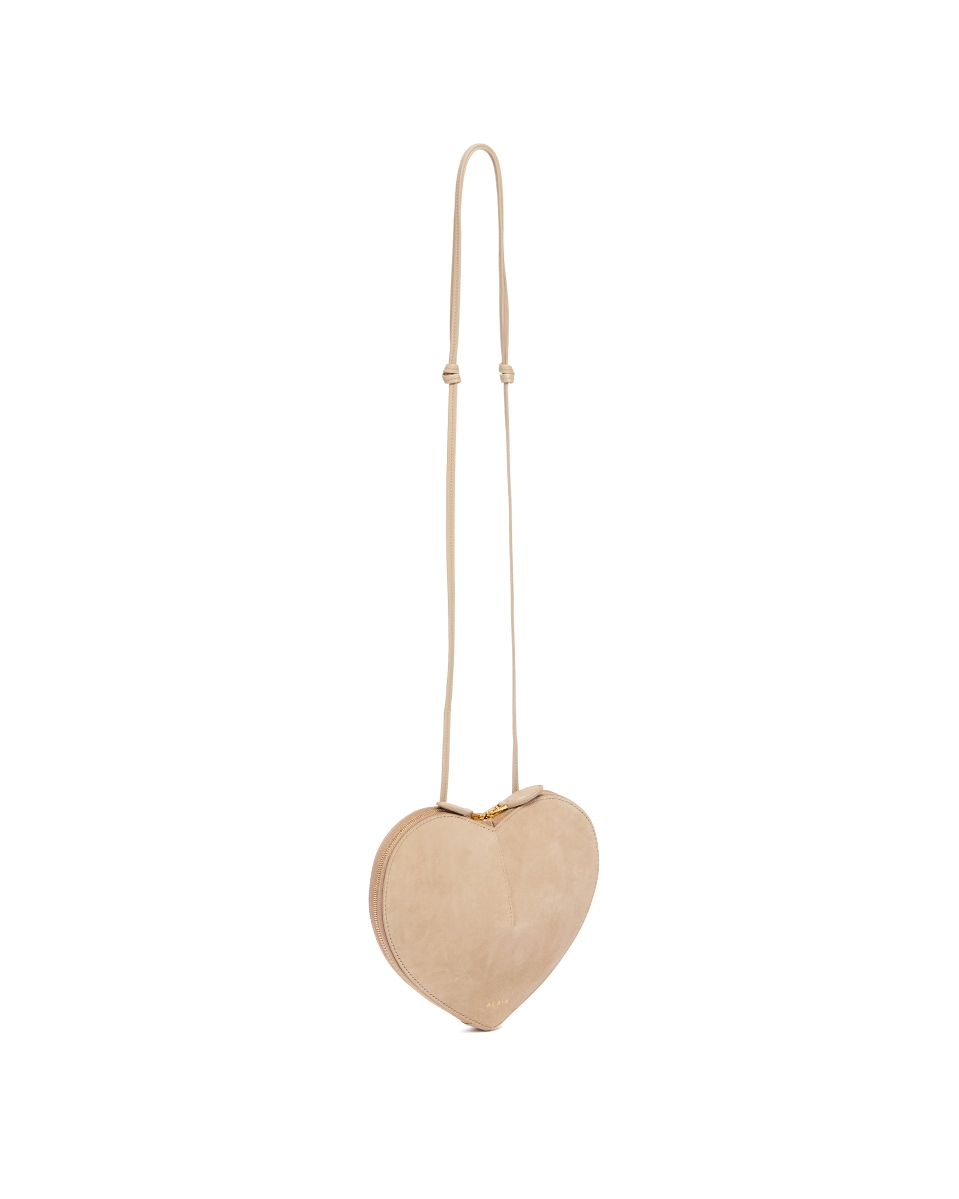 Beige Suede Le Coeur Bag - 6