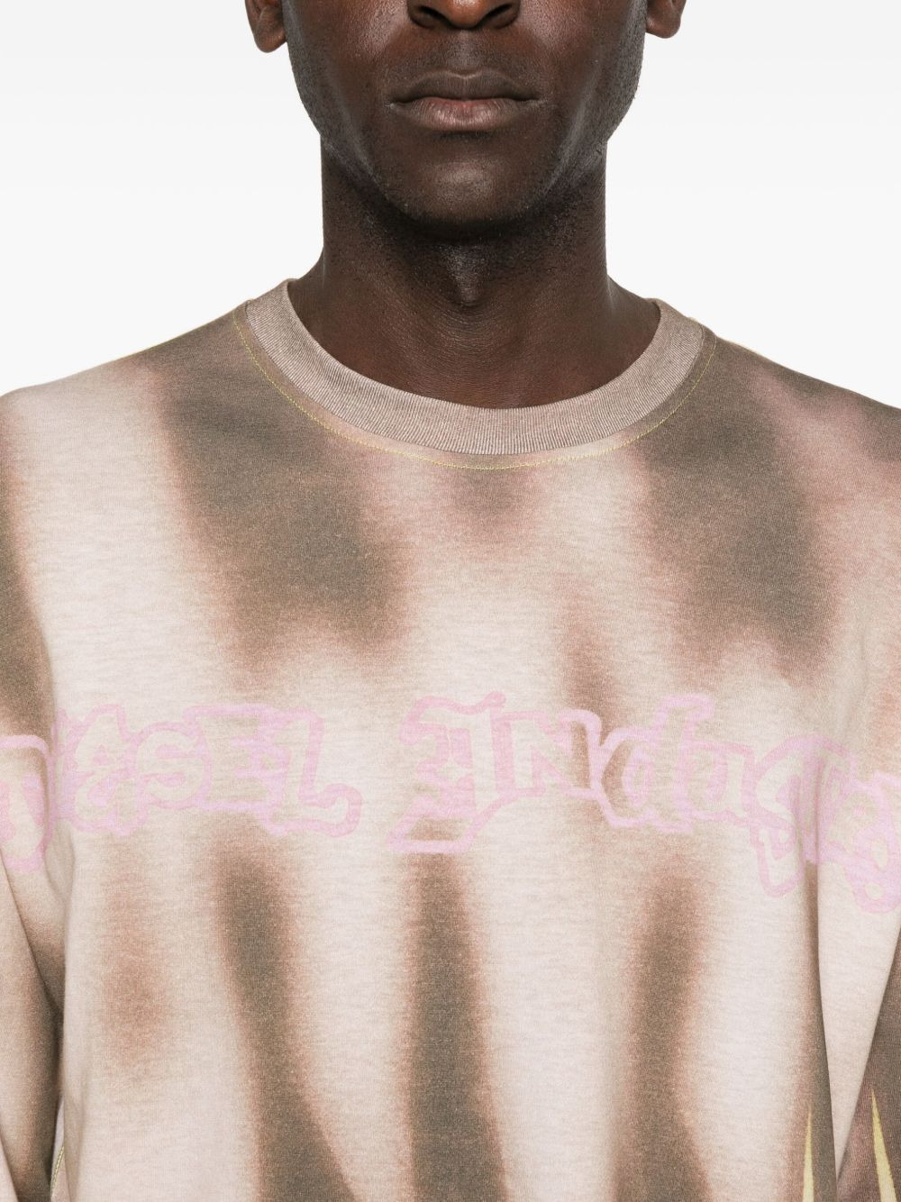 ABSTRACT-PRINT LONG-SLEEVE T-SHIRT - 2