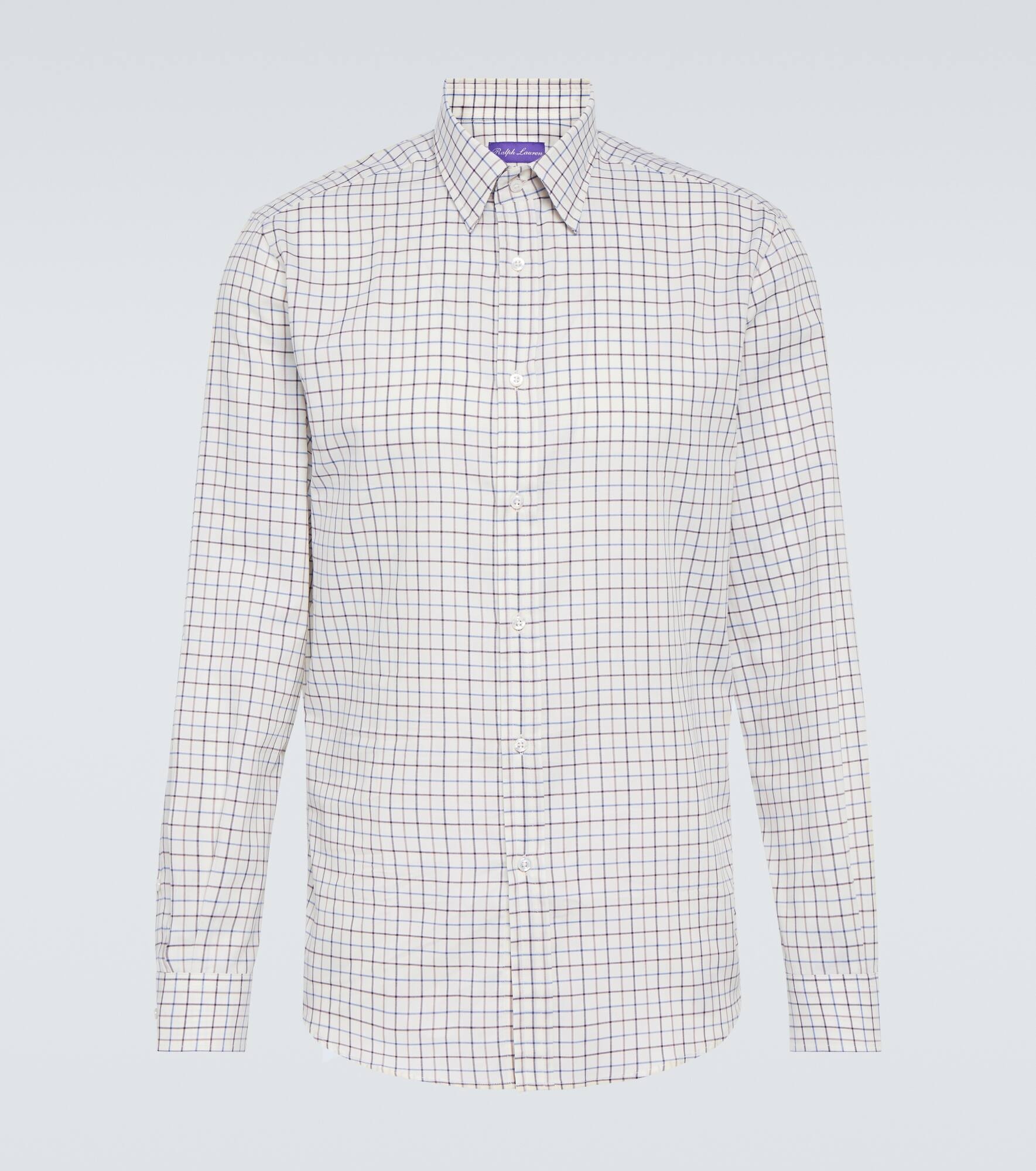 Checked cotton shirt - 1