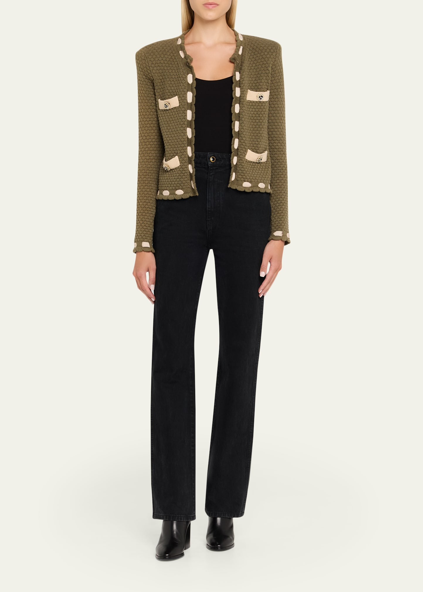 Astor Contrast Trim Cardigan - 2