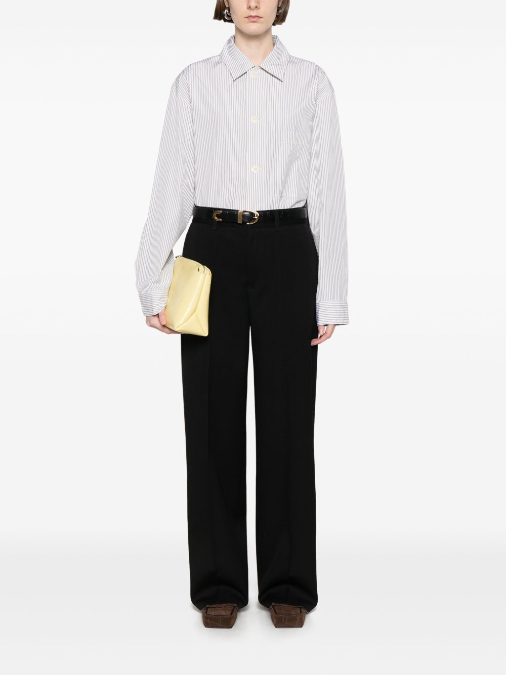 virgin-wool gabardine trousers - 2