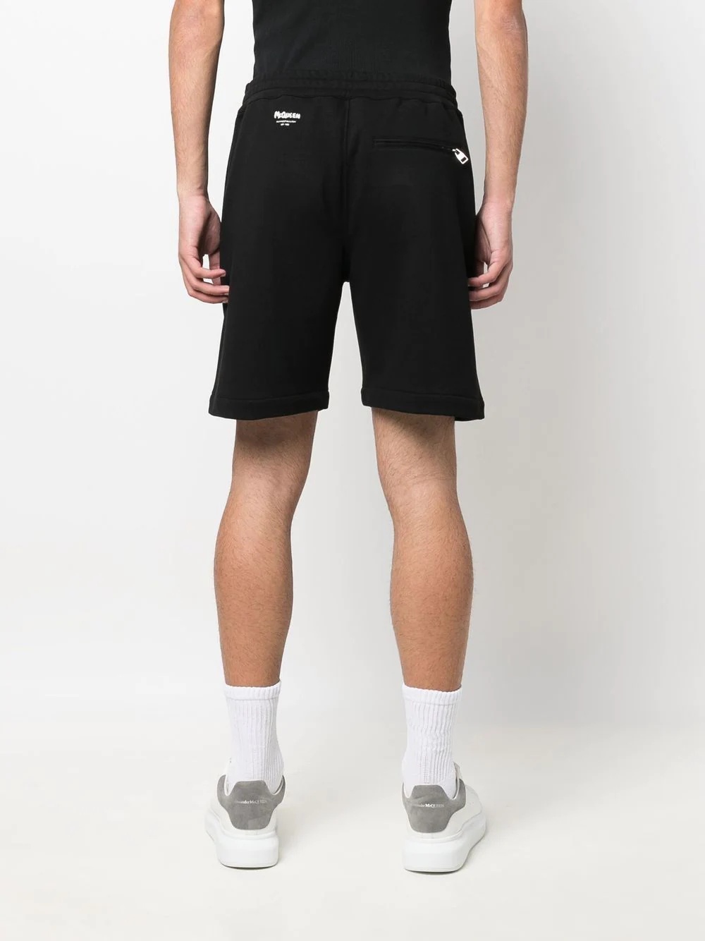 embroidered logo track shorts - 4