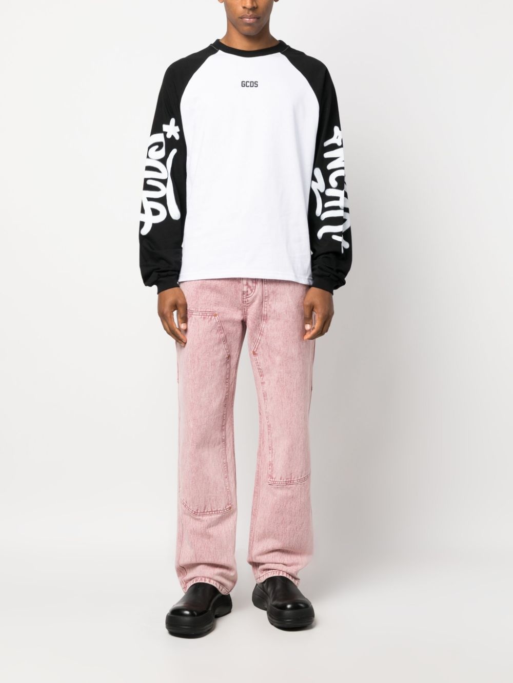 graffiti-logo long-sleeve T-shirt - 2