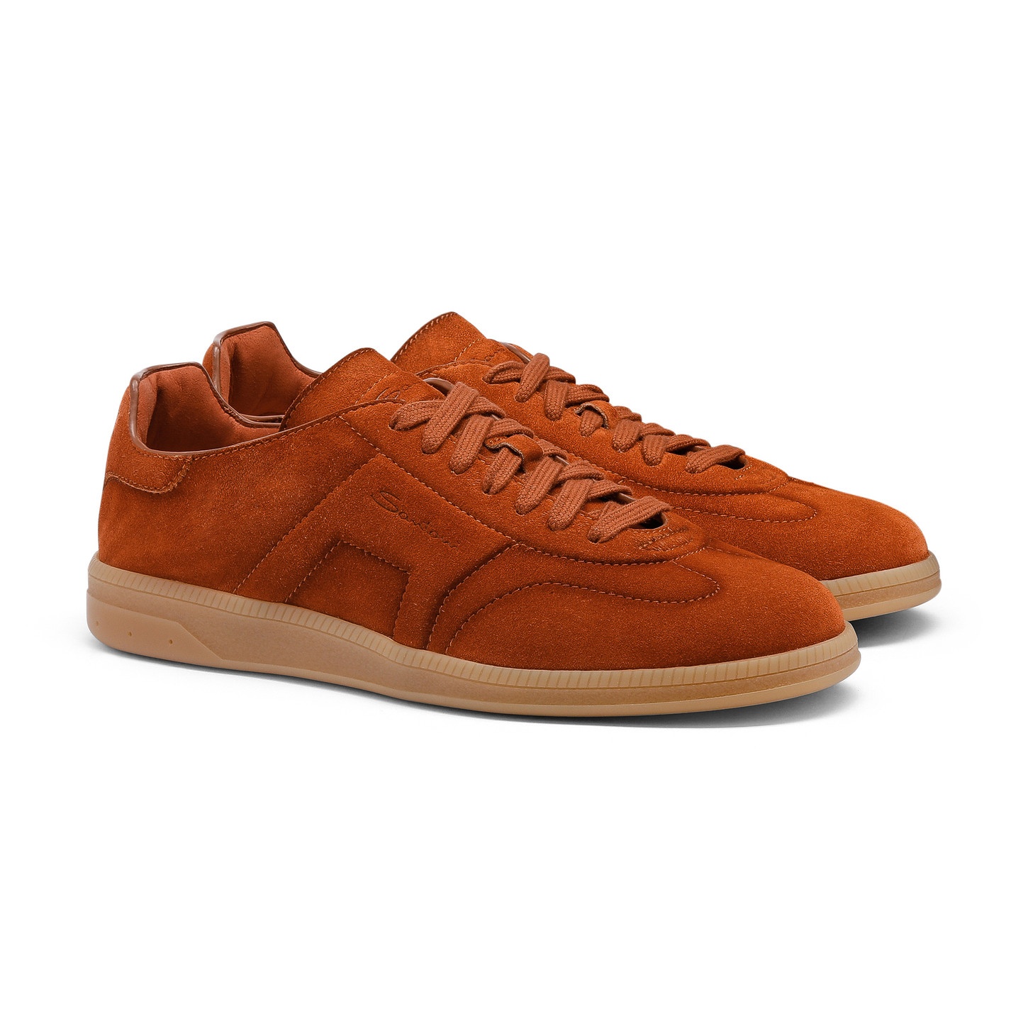 Men's orange suede DBS Oly sneaker - 3