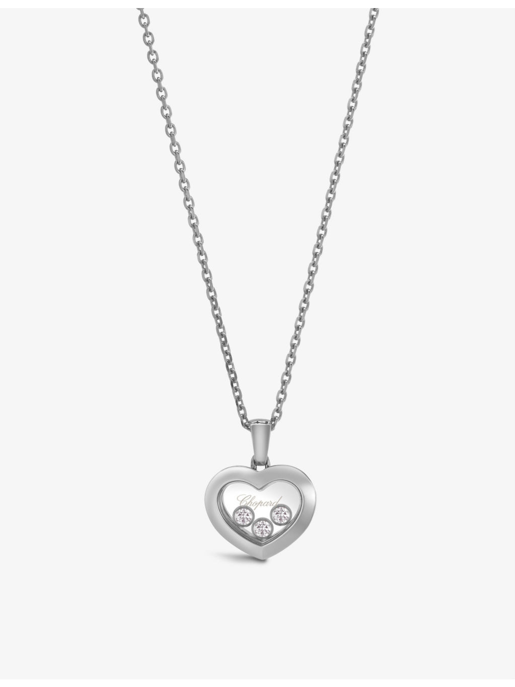 Happy Diamonds 18ct white-gold and 0.15ct diamond necklace - 2