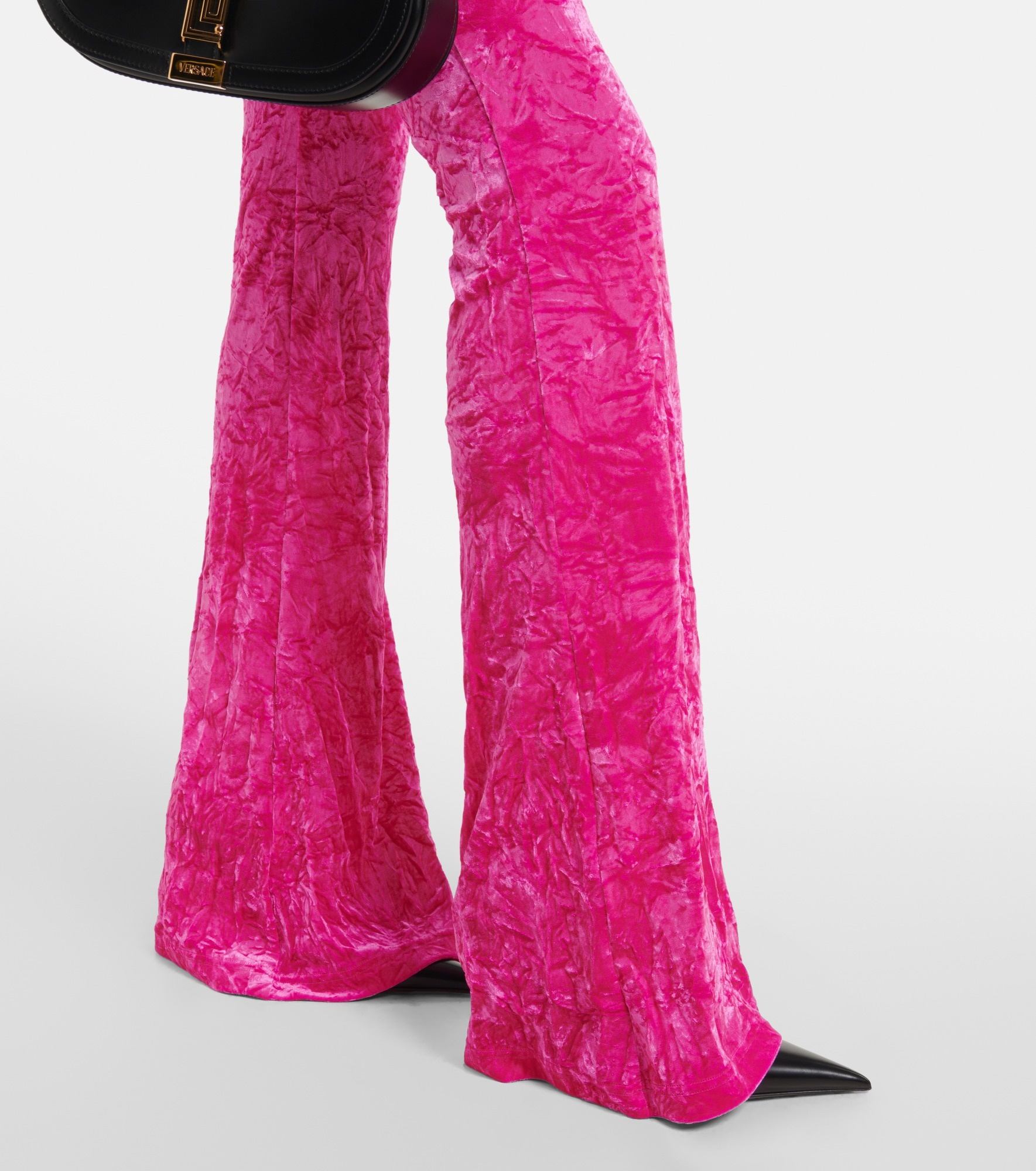 Flared velvet pants - 5