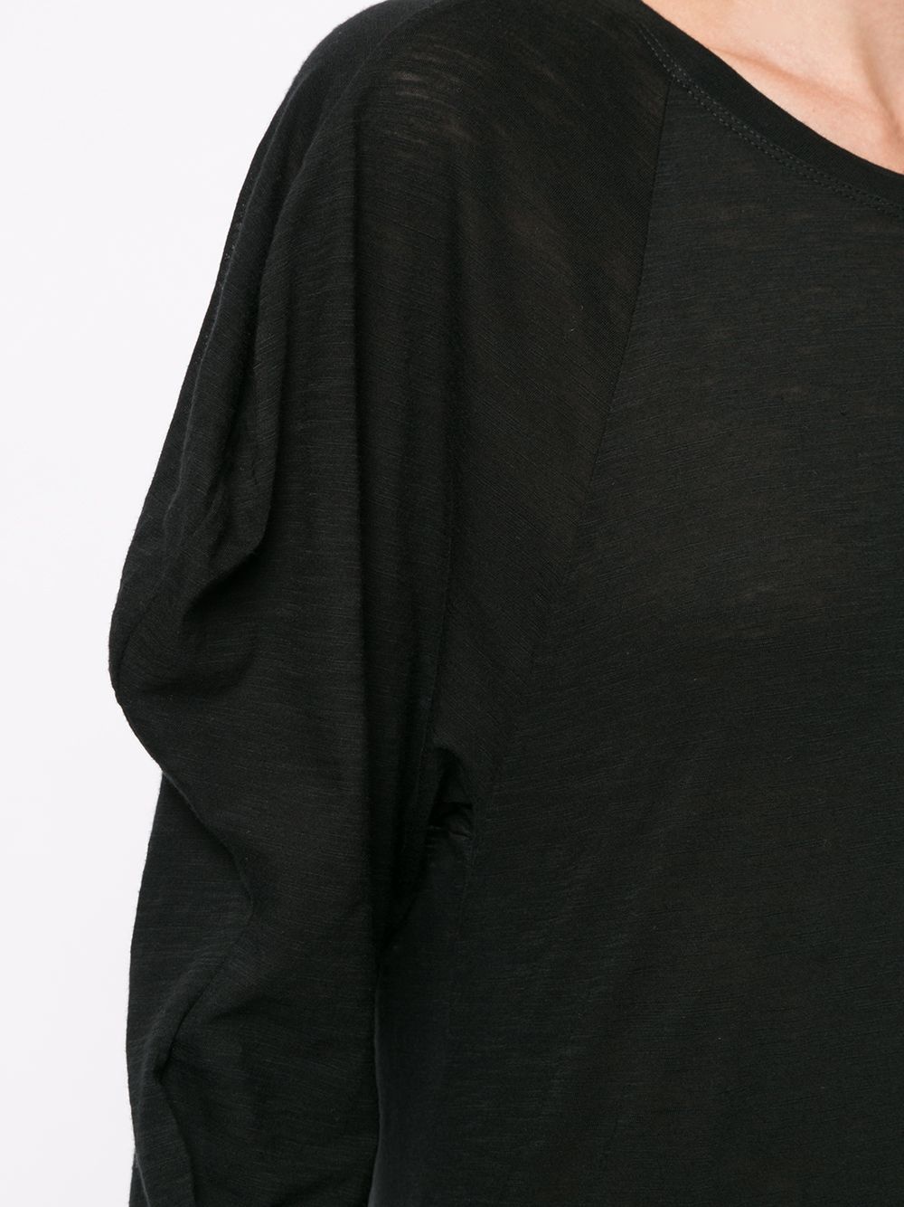 draped long-sleeves top - 5