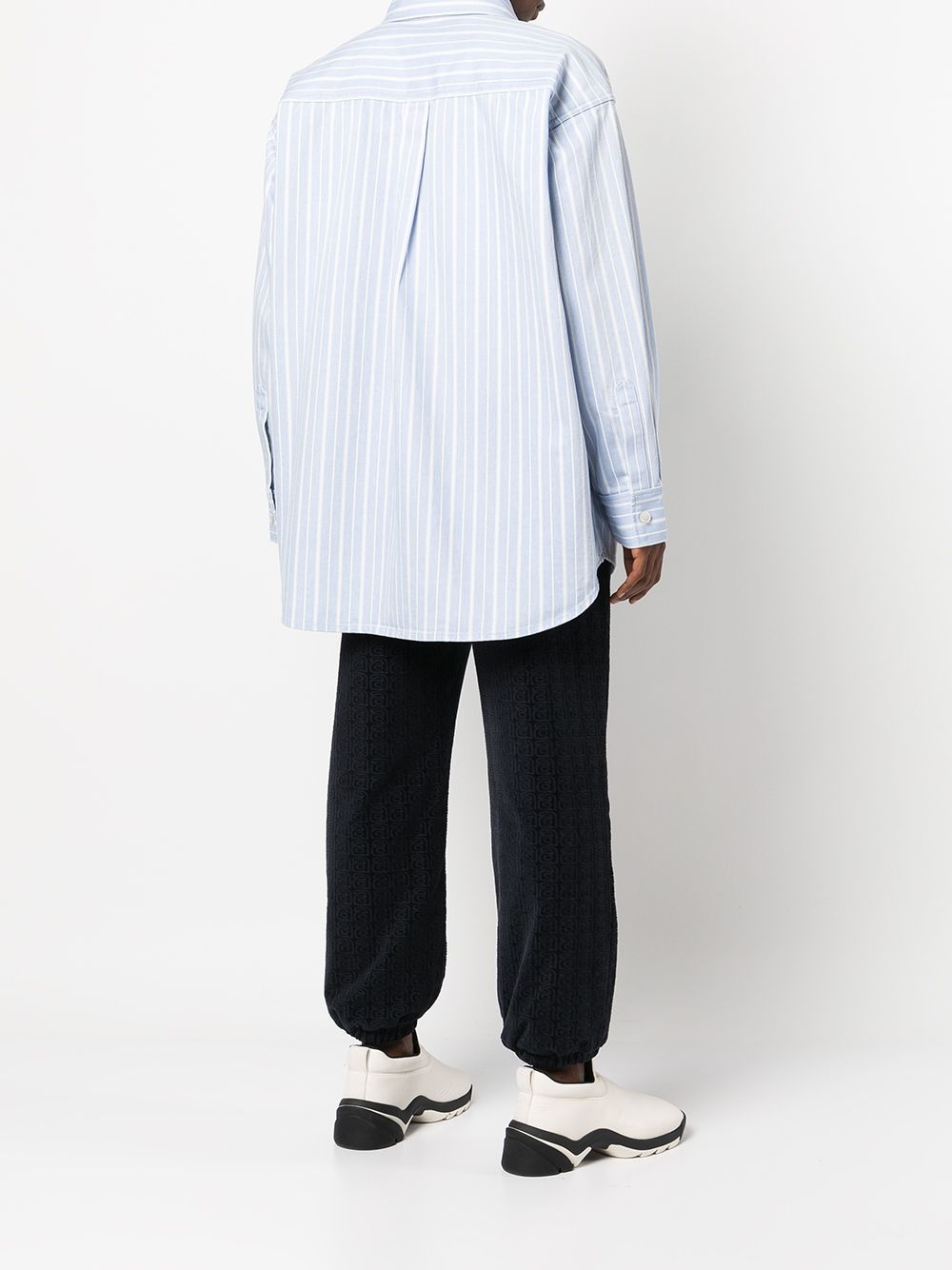 striped cotton shirt jacket - 5