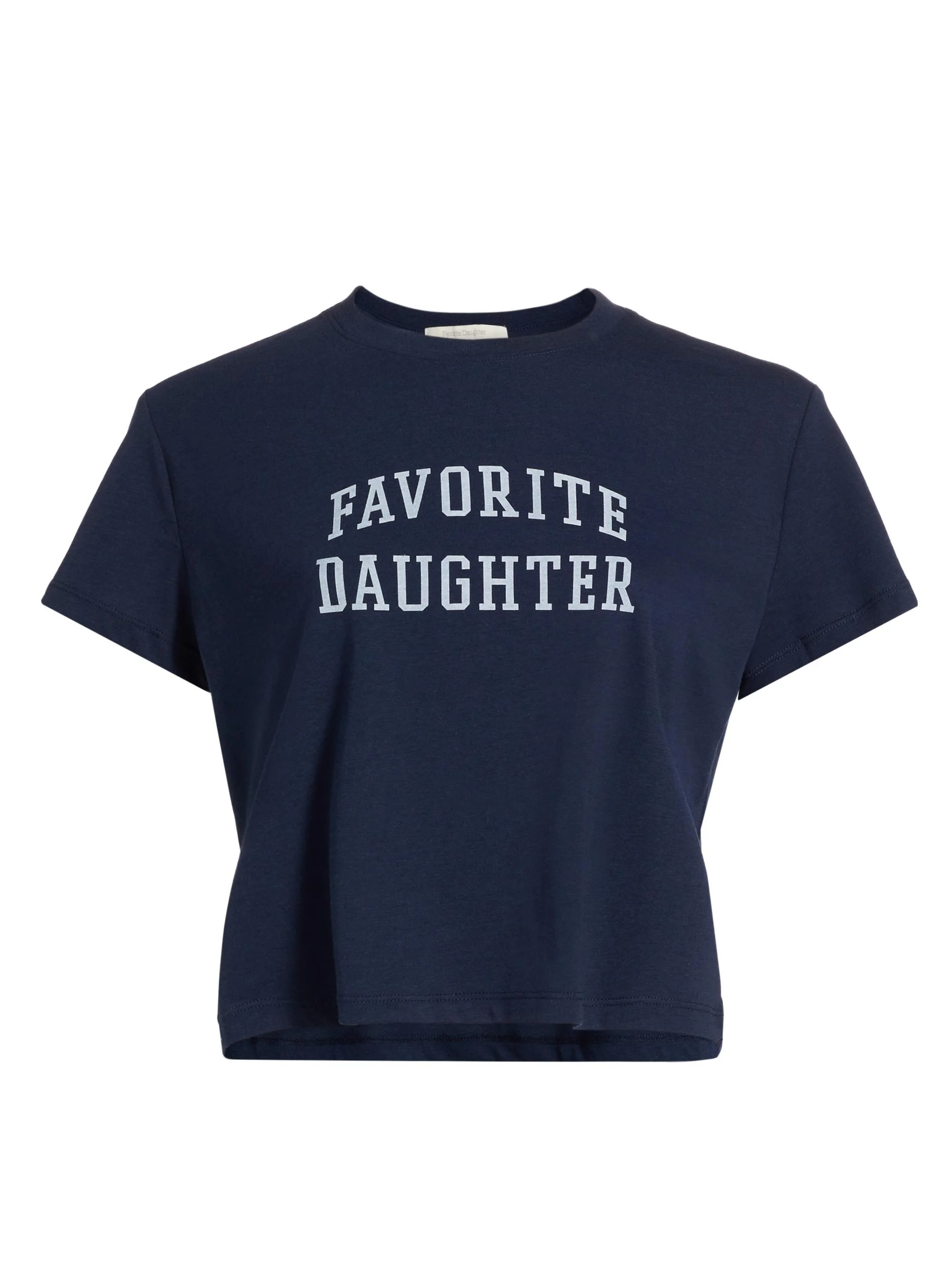 Women's Collegiate Crop T-Shirt - Navy - 1