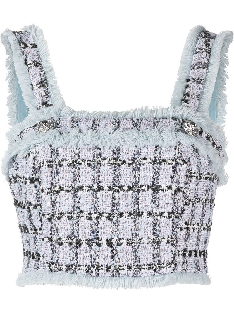 tweed cropped top 1