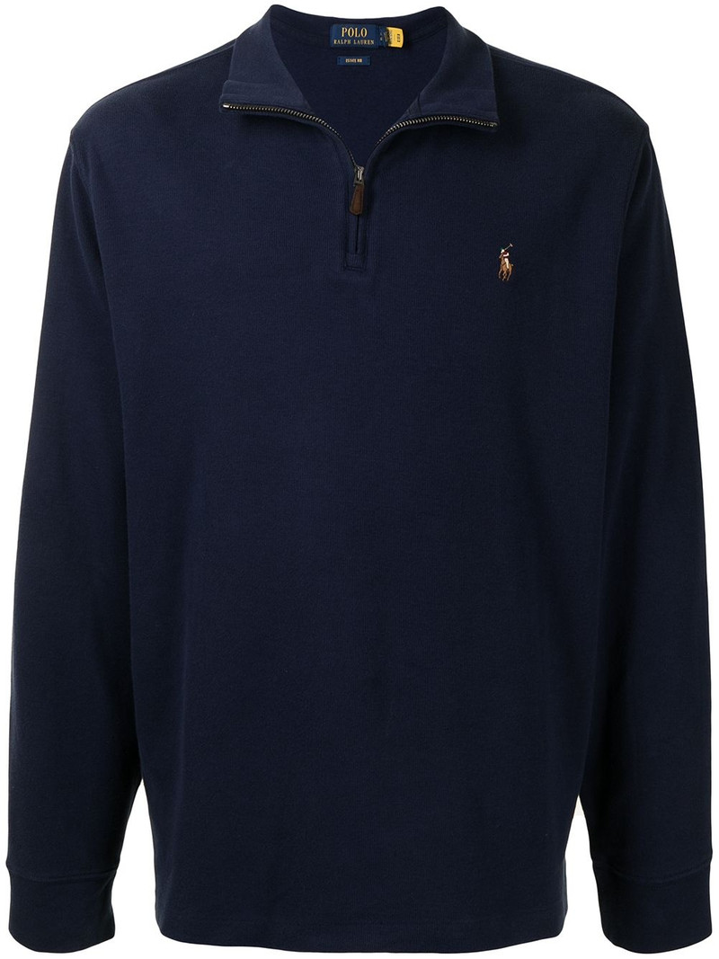 high-neck polo sweatshirt 1