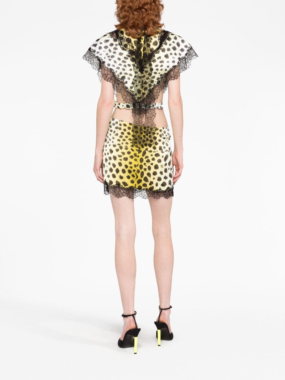 Jace cheetah-print minidress - 4