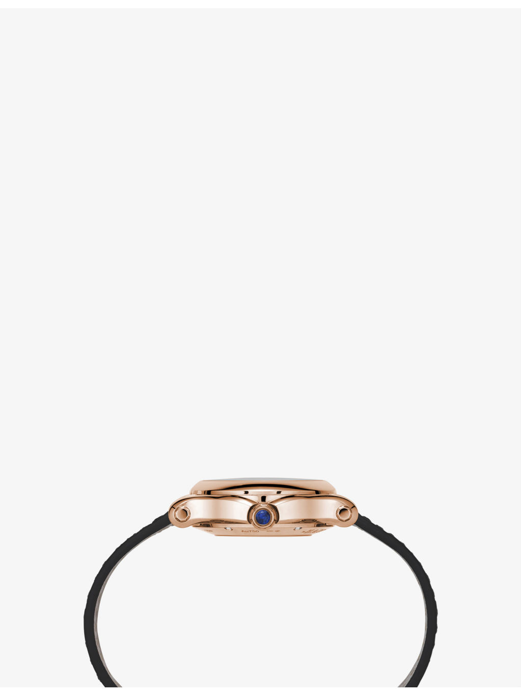 Happy Sport 274893-5011 18ct rose-gold, diamond and leather diamond watch - 4