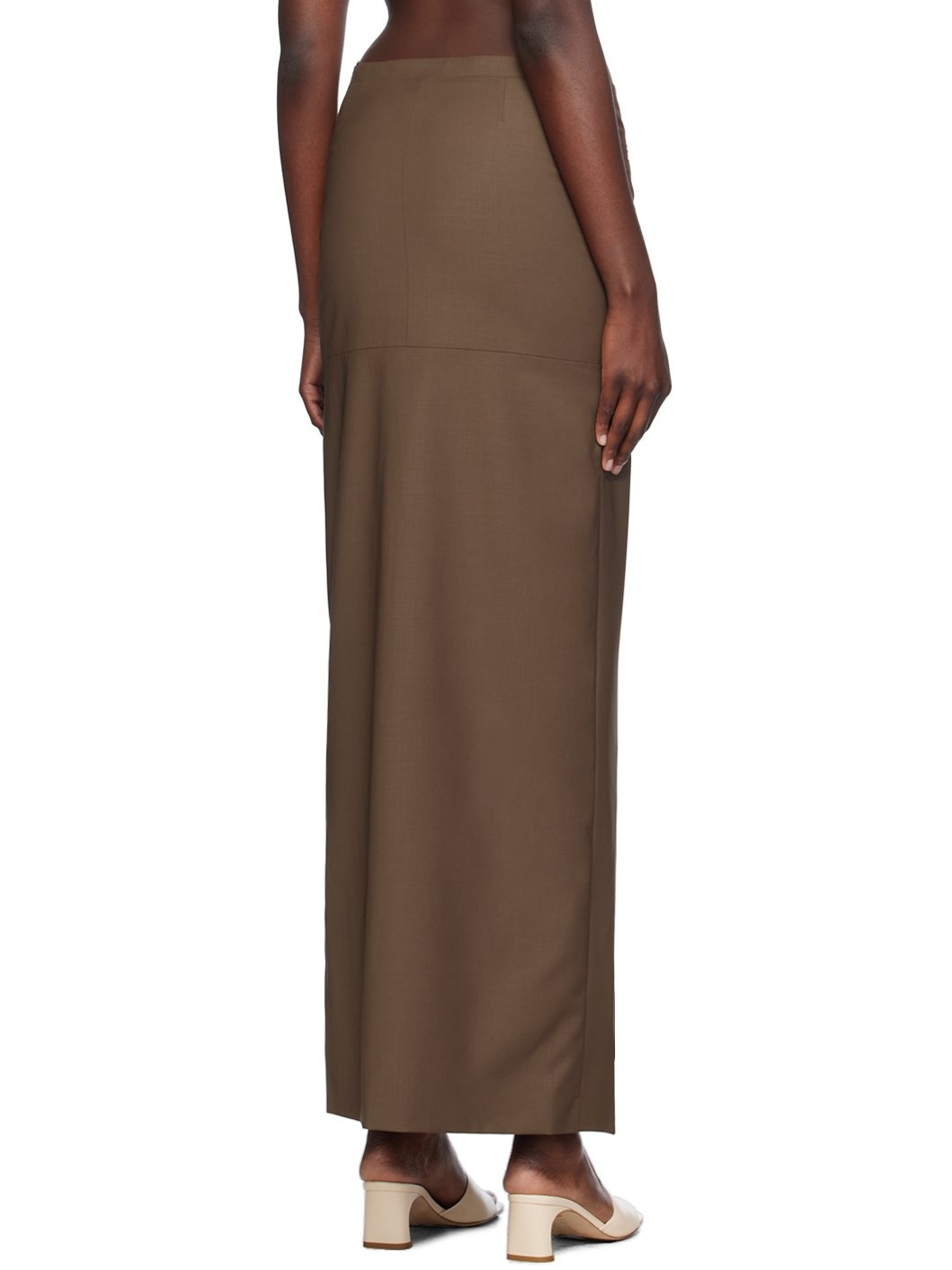 Brown Castor Maxi Skirt - 3