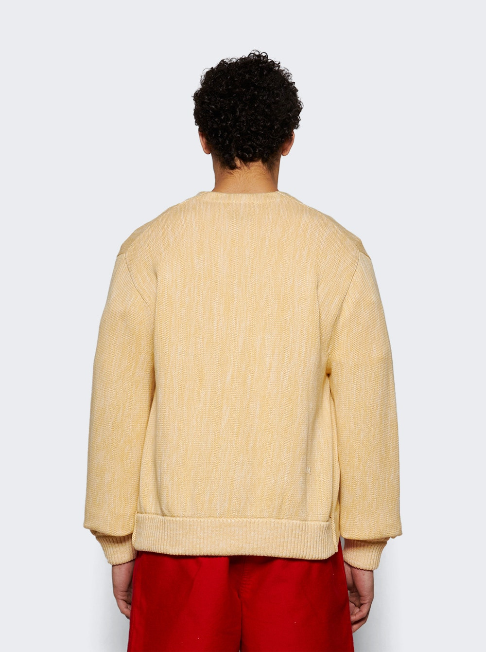 Double Breasted Cardigan Marled Ivory - 4