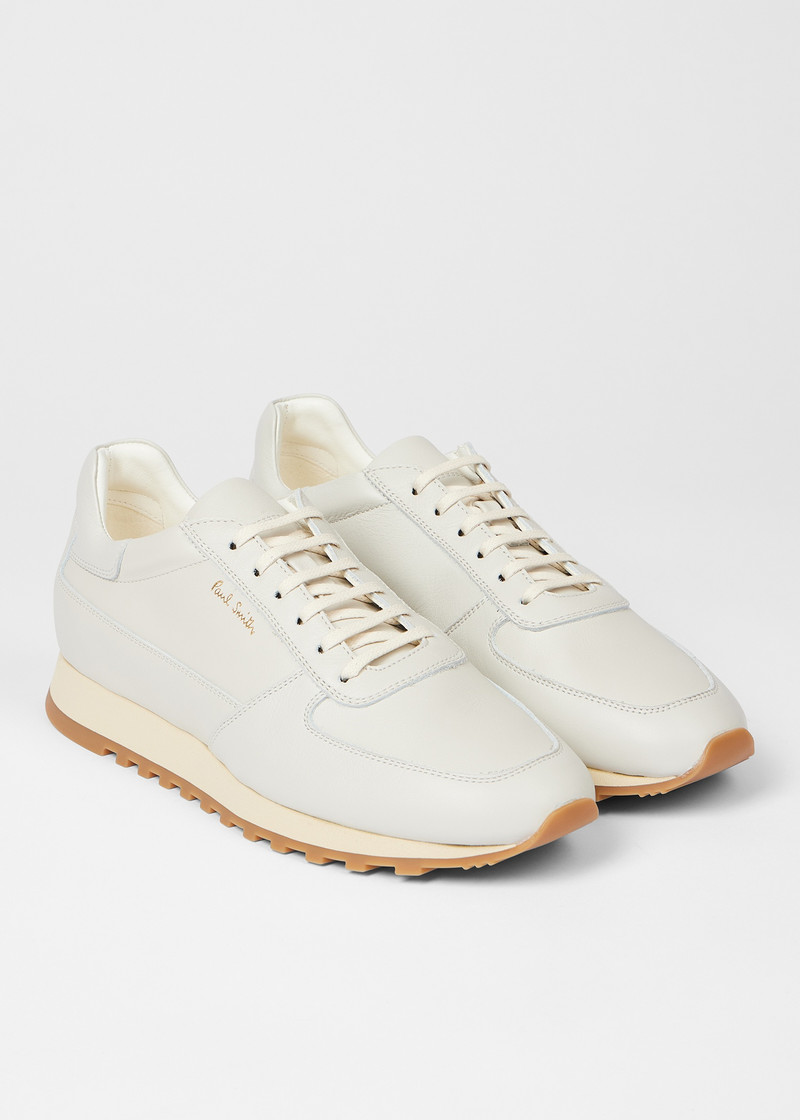 Paul Smith Women's Stone 'Velo' Leather Retro Trainers outlook