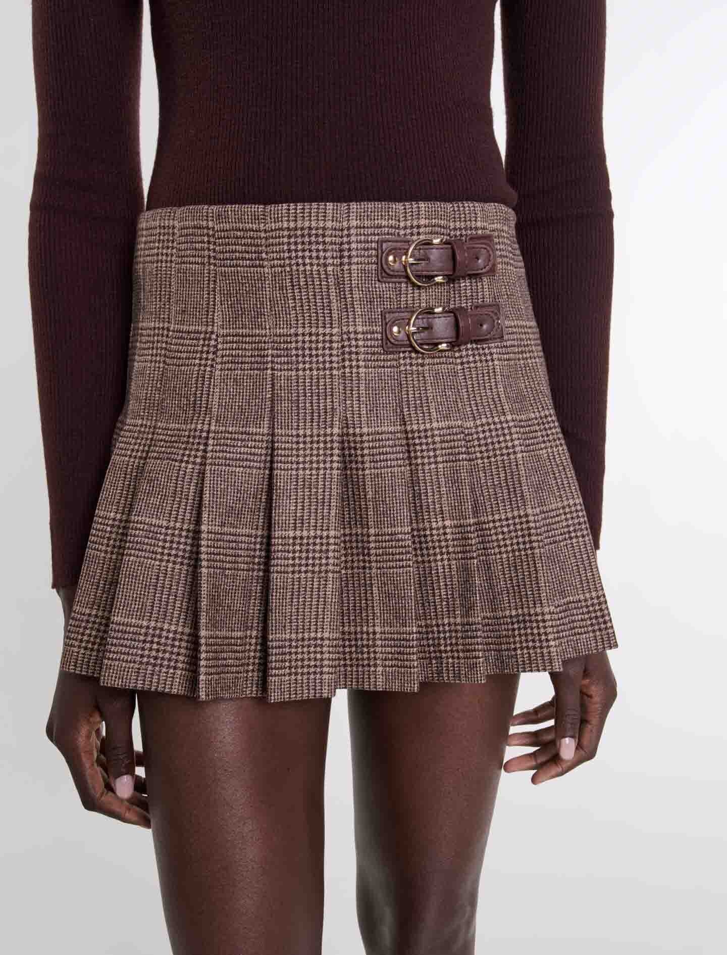 Short pleated skirt - 6