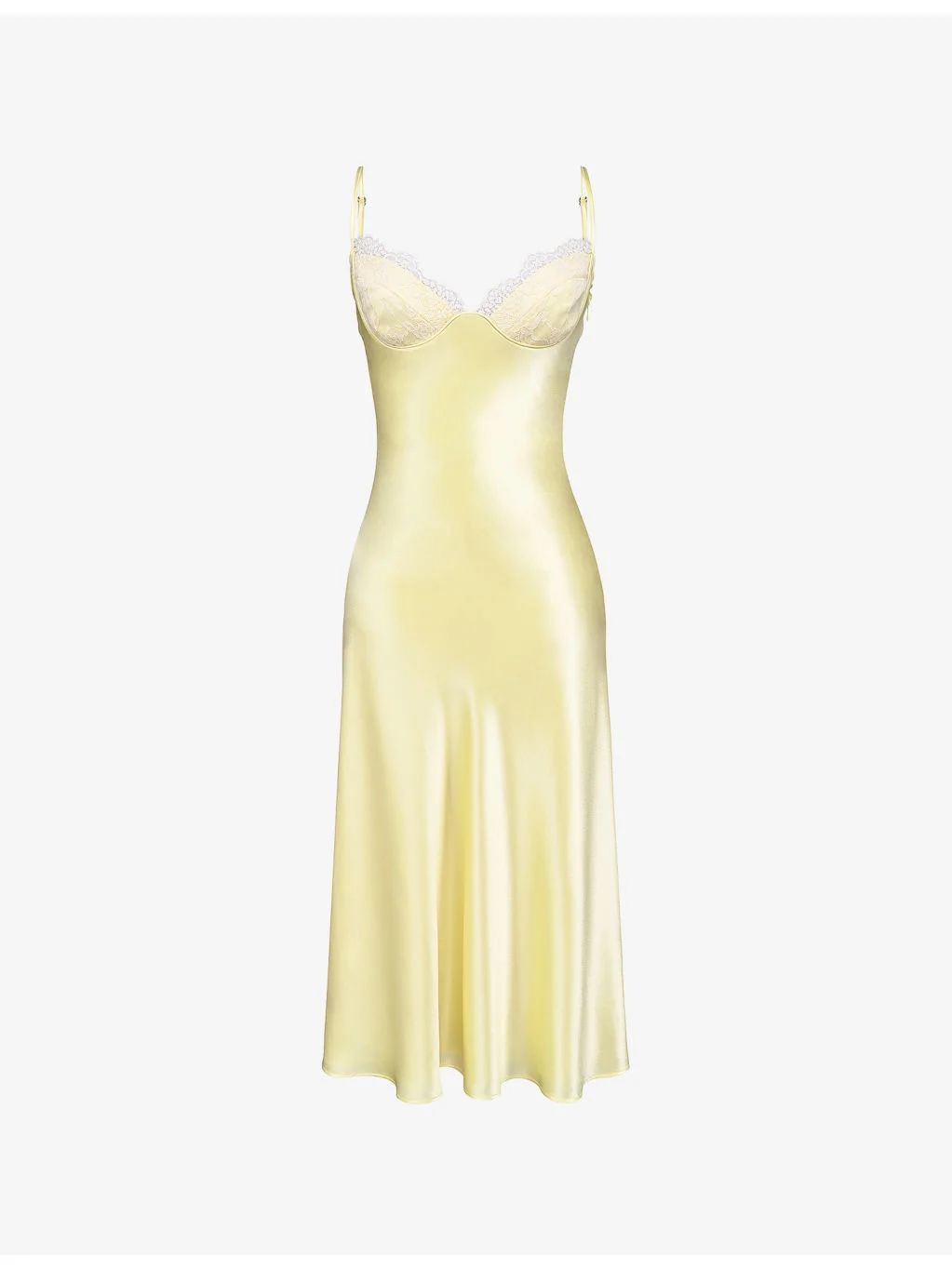Felicity Floral-Print Satin Midi Dress - 1